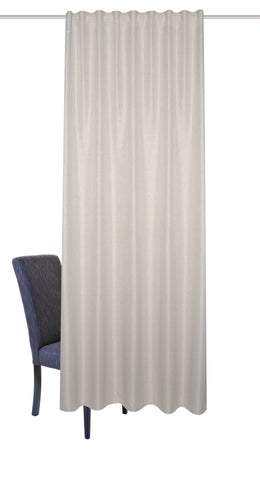 Fertigschal "Oxford" Leinenoptik natur BxH 135x225/245cm