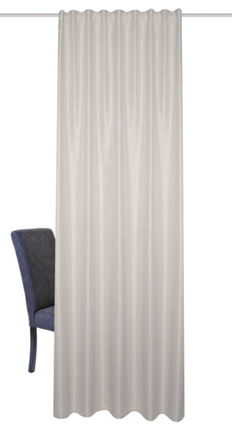 Fertigschal "Oxford" Leinenoptik natur BxH 135x225/245cm