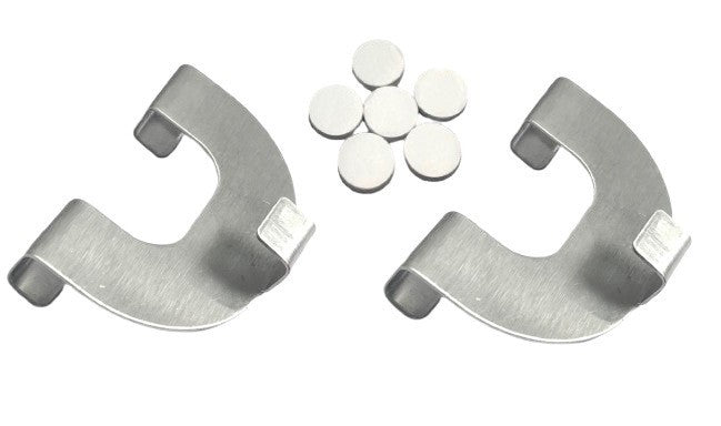 Easyfix Haken für Ösenrollos aluminium extra schmal rund (2er Pack)