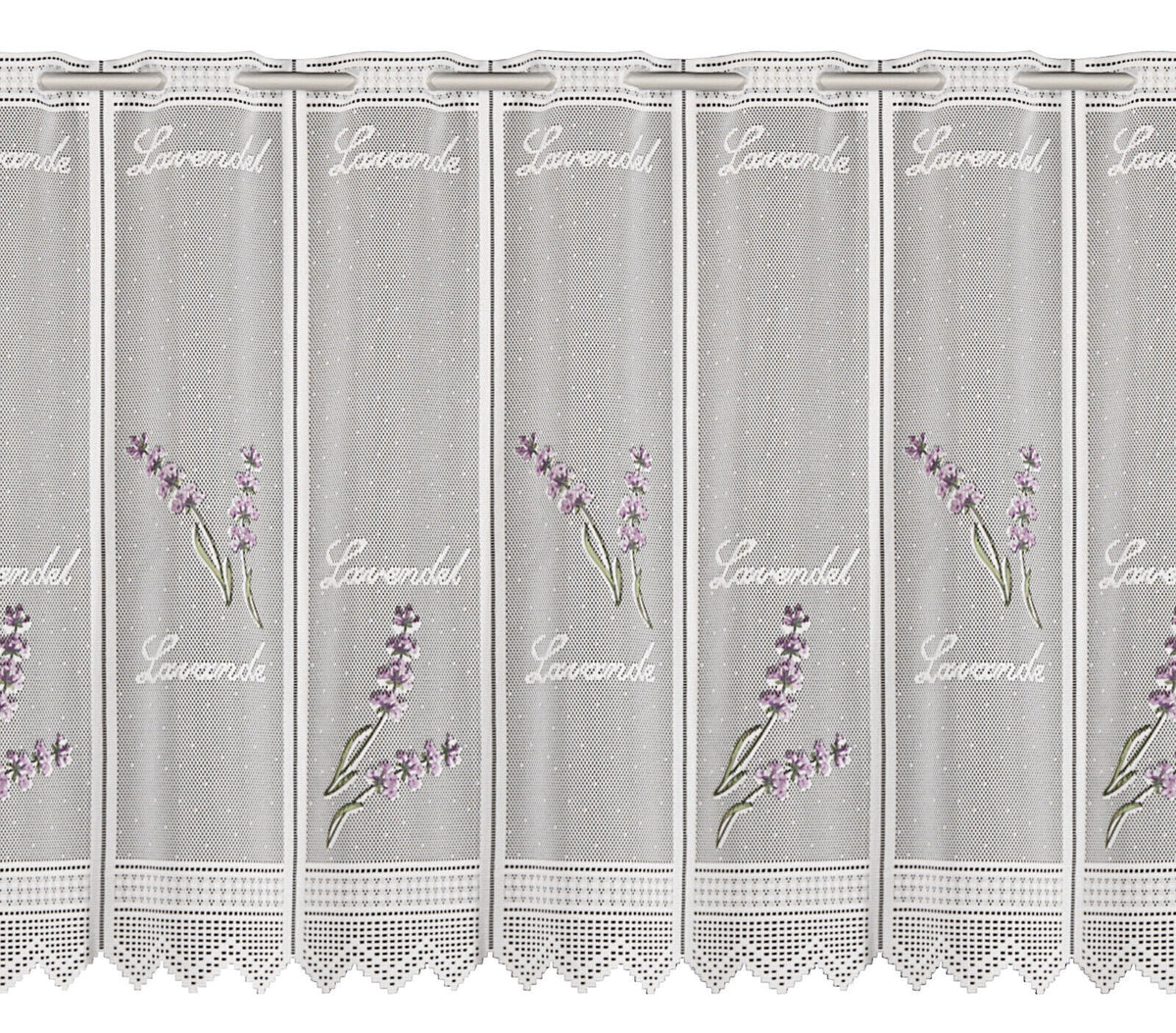 Scheibengardine Lavendel lila HxB 45x150cm
