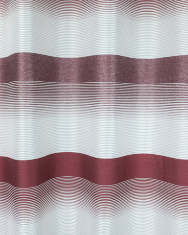 Ösenschal Deko Querstreifen rot bordeaux 140x245cm 2421