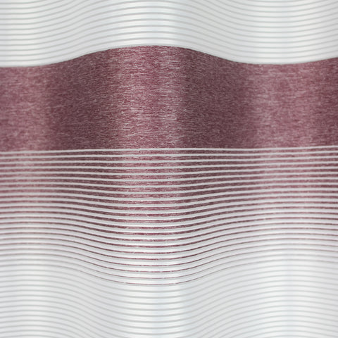 Ösenschal Deko Querstreifen rot bordeaux 140x245cm 2421