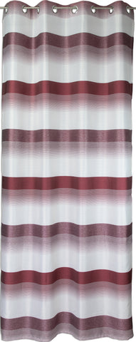 Ösenschal Deko Querstreifen rot bordeaux 140x245cm 2421