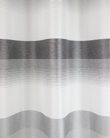 Ösenschal Deko Querstreifen anthrazit grau 140x245cm 2421