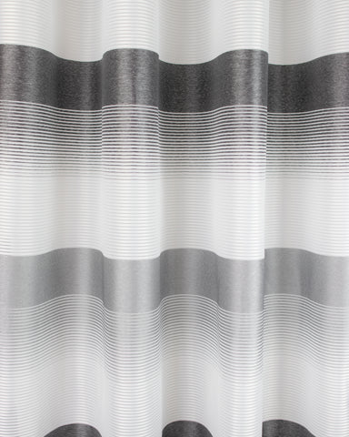 Ösenschal Deko Querstreifen anthrazit grau 140x245cm 2421