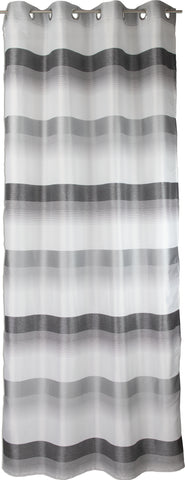 Ösenschal Deko Querstreifen anthrazit grau 140x245cm 2421