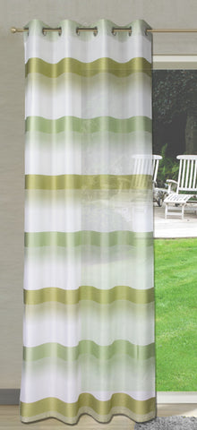 Ösenschal Deko Querstreifen grün 140x245cm 2421