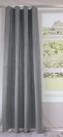 Full Blackout Verdunklungsvorhang silber grau 135x245cm