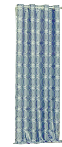 Ösenschal Kreise grau BxH 140x245cm