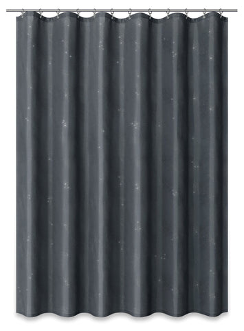 Textil-Duschvorhang Strass grau silber BxH 180x200cm