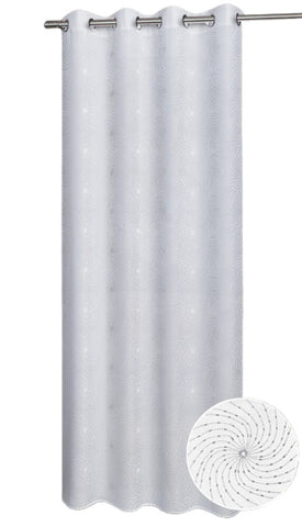 Ösenschal "Bozen" weiß silber BxH 135x235cm