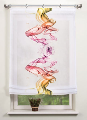 Digitaldruck bedrucktes Raffrollo Chester multicolor BxH 45x140cm