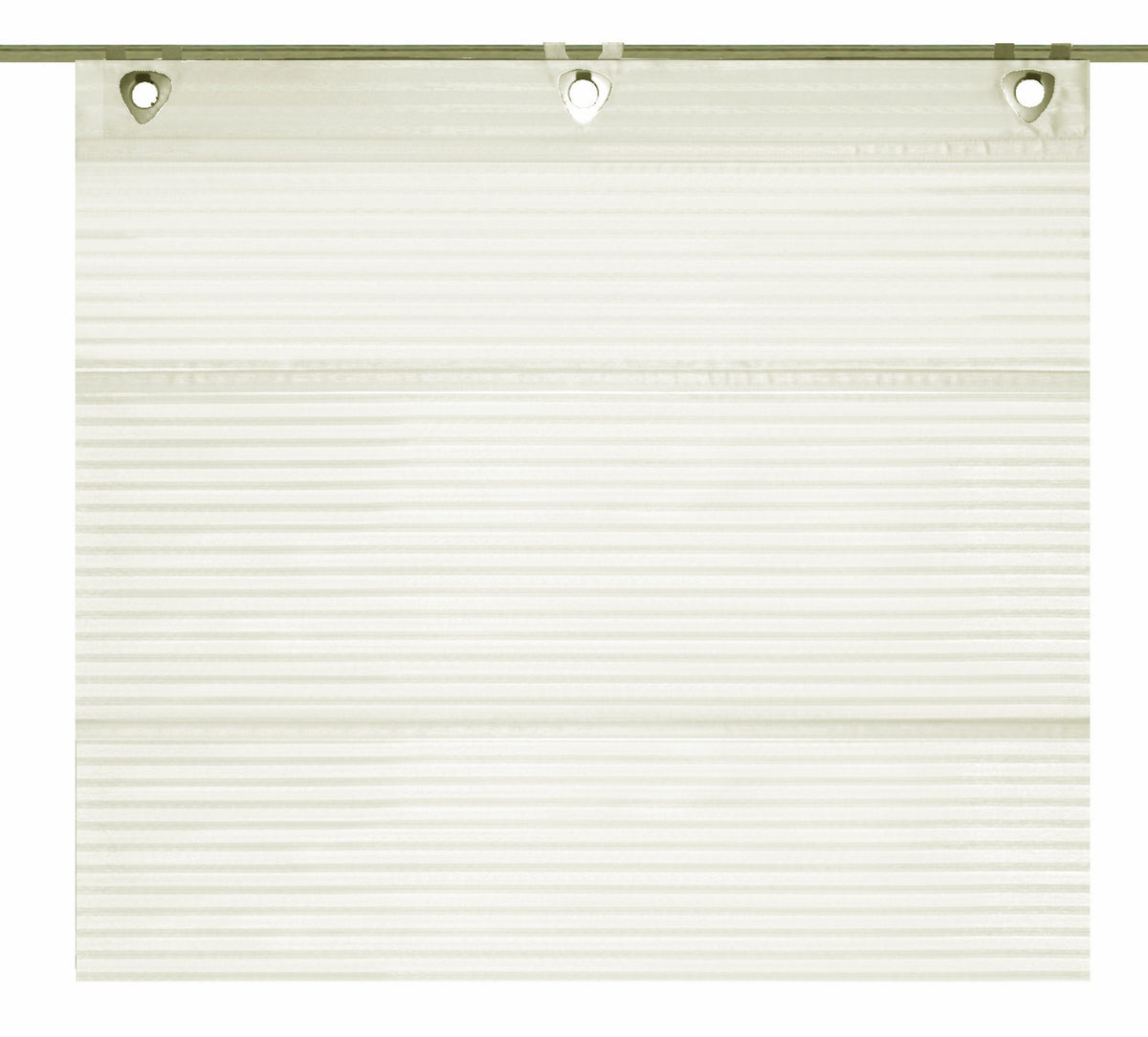 Magnetrollo Querstreifen Deko wollweiß 45/60/80/100x130 Rollo Easyfix Raffrollo