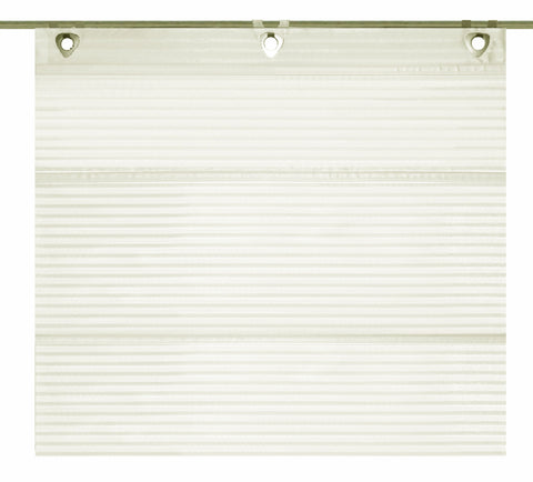 Magnetrollo Querstreifen Deko wollweiß 45/60/80/100x130 Rollo Easyfix Raffrollo