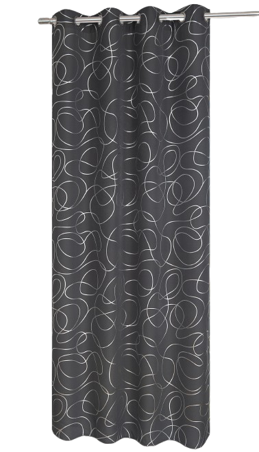 Ösenschal "Turin" grau BxH 135x235cm