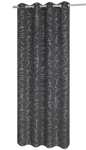 Ösenschal "Turin" grau BxH 135x235cm
