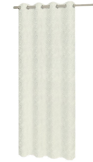 Ösenschal "Sienna" natur Blätter BxH 140x235cm