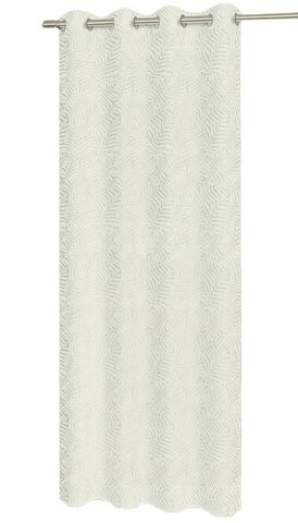 Ösenschal "Sienna" natur Blätter BxH 140x235cm