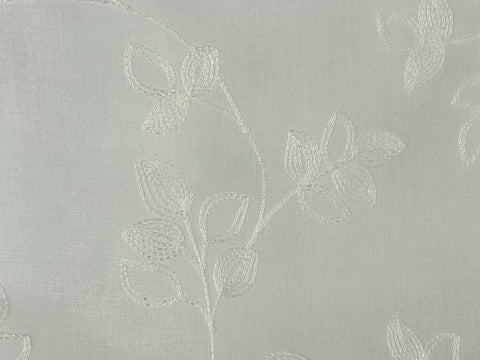 Bändchenraffrollo "Dolly"  mit Ösen bestickt BxH 45/60/80/100x130cm