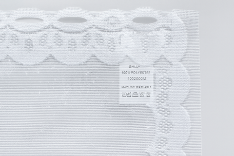 Bistro M Bogen Scheibengardine 2368 weiß