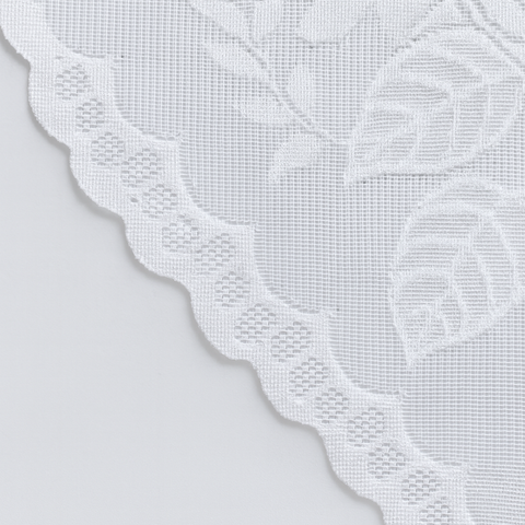 Bistro M Bogen Scheibengardine 2368 weiß