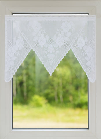 Bistro M Bogen Scheibengardine 2368 weiß