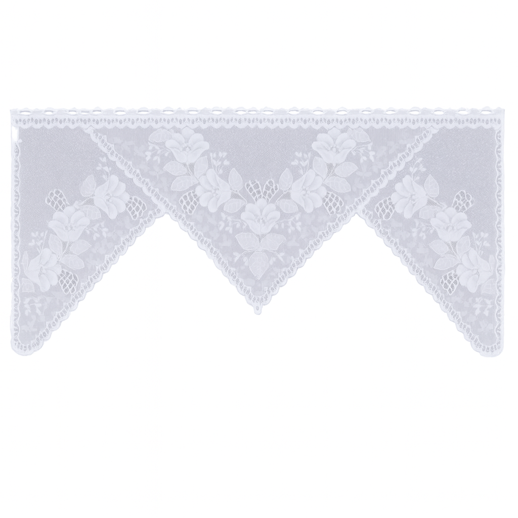 Bistro M Bogen Scheibengardine 2368 weiß