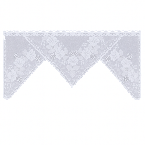 Bistro M Bogen Scheibengardine 2368 weiß