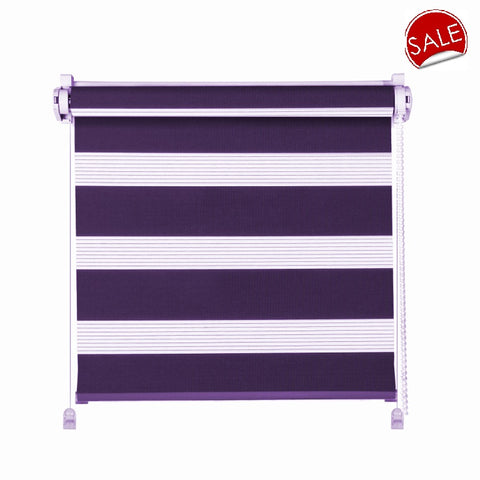 Klemmfix Mini Doppelrollo inkl. Klemmträger violett