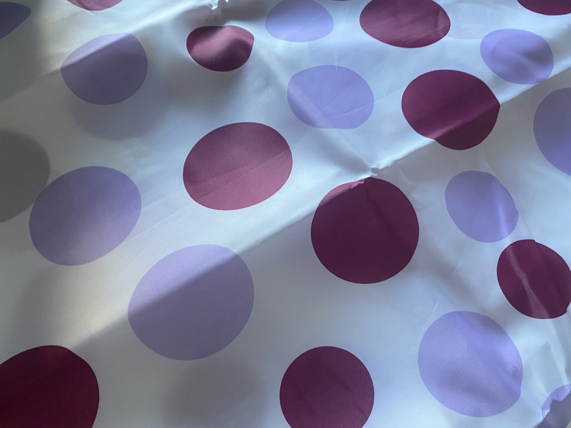 Textil-Duschvorhang  Points berry lila BxH 180x200cm