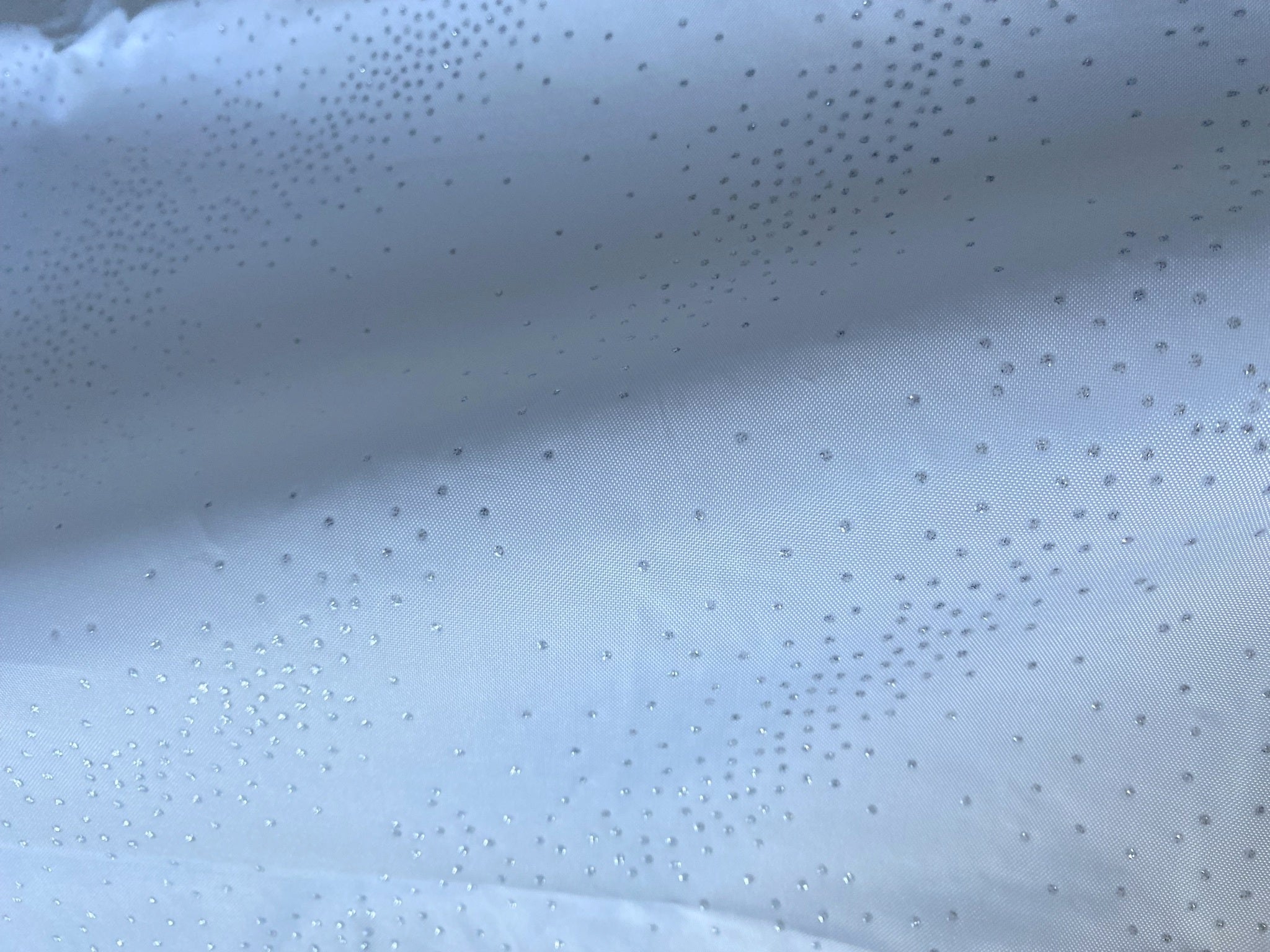 Textil-Duschvorhang  Strass weiß silber BxH 180x200cm