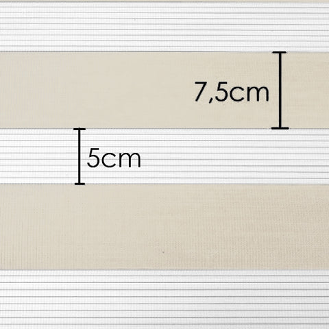 Klemmfix Click 3 in1 Doppelrollo nach Maß vanille