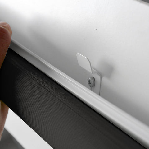 Klemmfix Click Doppelrollo 3 in 1 grau / stahl