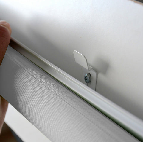 Klemmfix Click 3 in1 Doppelrollo nach Maß weiß