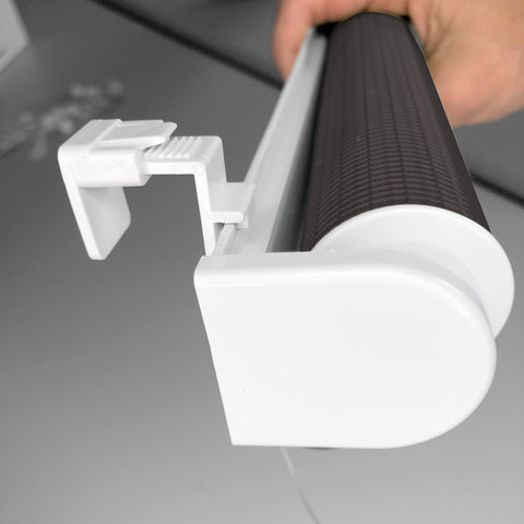 Klemmfix Click Doppelrollo 3 in 1 grau / stahl