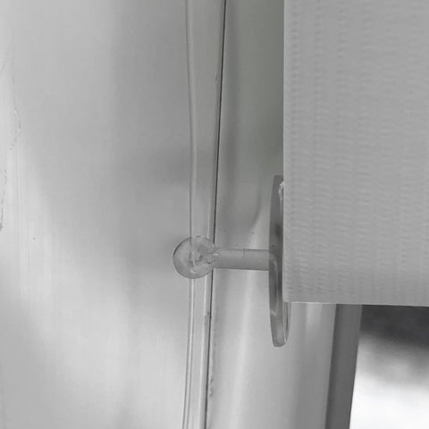 Klemmfix Click 3 in1 Doppelrollo nach Maß weiß