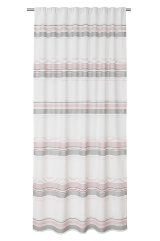 Schlaufenschal 2521 Streifen Quer 140x245 cm rose grau