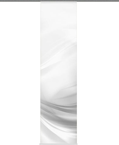 Flächenvorhang Lincoln grau Flammgarn 60x245cm