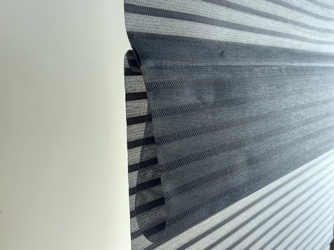 Magnetrollo Querstreifen Deko  grau 45/60/80/100x130cm Rollo Easyfix Raffrollo