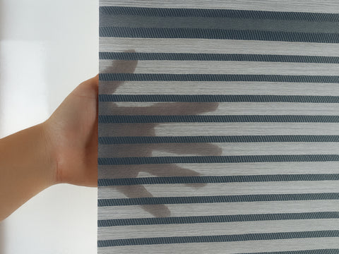 Magnetrollo Querstreifen Deko  grau 45/60/80/100x130cm Rollo Easyfix Raffrollo
