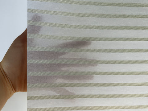 Magnetrollo Querstreifen Deko wollweiß 45/60/80/100x130 Rollo Easyfix Raffrollo