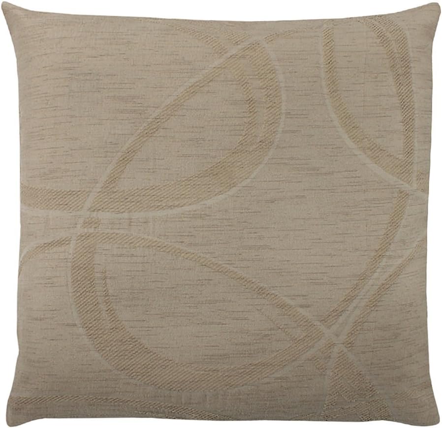 Kissenhülle "Merlind" stein 40x40 cm mit Reißverschluß