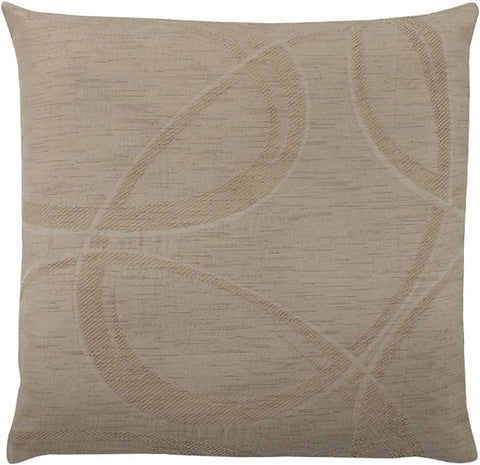 Kissenhülle "Merlind" stein 40x40 cm mit Reißverschluß