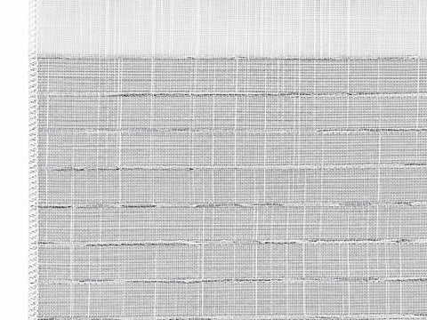 Design Mini Flächenvorhang Set weiß taupe Scheibengardine 4014-09