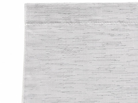 Design Mini Flächenvorhang Set grau weiß Scheibengardine 4112-02