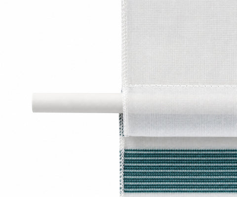 Design Mini Flächenvorhang Set petrol Scheibengardine 4027-04