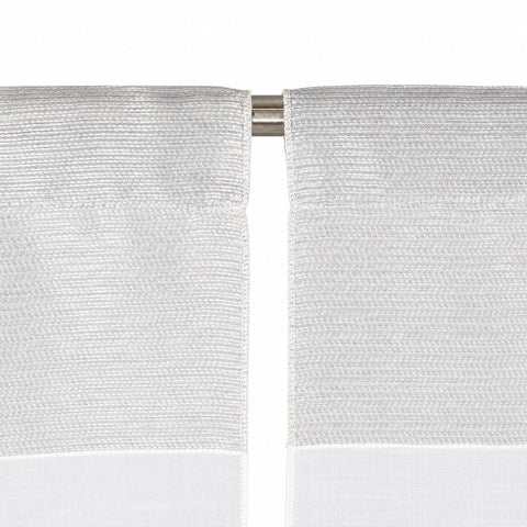 Design Mini Flächenvorhang Set anthrazit grau Scheibengardine 2280