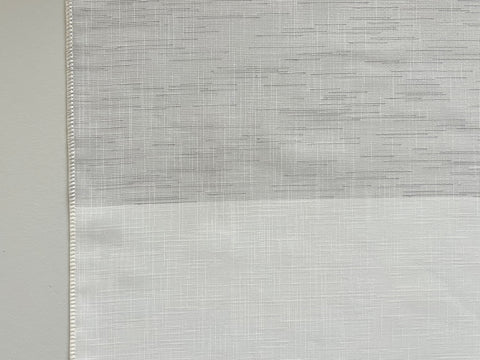 Design Mini Flächenvorhang Set grau weiß Scheibengardine 4112-02