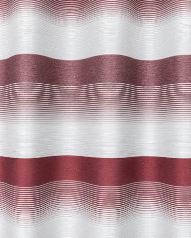 Ösenschal Deko Querstreifen rot bordeaux 140x245cm 2421