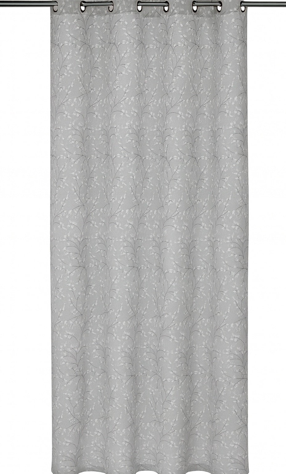 Ösenschal Kirschblüte grau BxH 140x245cm